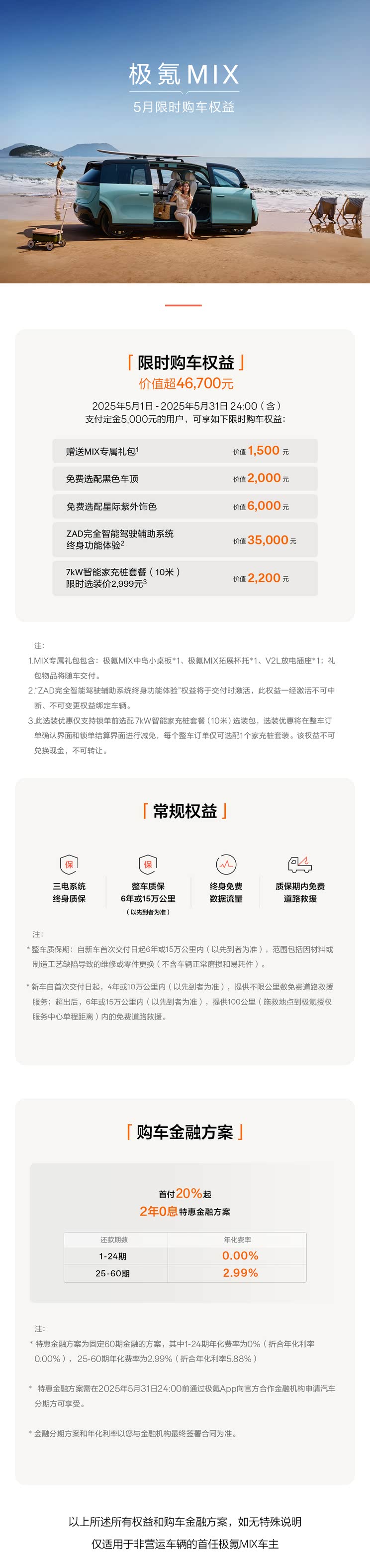 最高价值超46700元限时权益 极氪MIX/极氪7X推出5月限时购车优惠